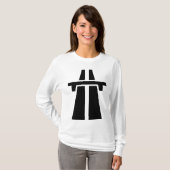Freeway, snelweg, Autobahn - zwart T-shirt (Voorkant volledig)