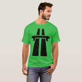 Freeway, snelweg, Autobahn - zwart T-shirt (Voorkant volledig)