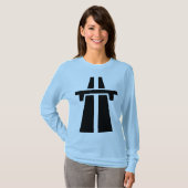 Freeway, snelweg, Autobahn - zwart T-shirt (Voorkant volledig)