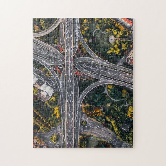 Freeway Tangle Jigzaag Legpuzzel (Verticaal)