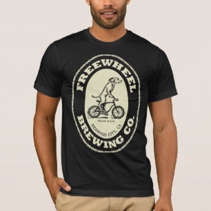 Freewheels Brewing Co. Logo - crème (alleen voorzi T-shirt