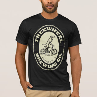 Freewheels Brewing Co. Logo - crème (alleen voorzi T-shirt