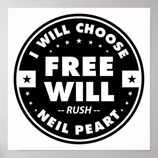 Freewill, motivatie prijsopgave poster (Voorkant)
