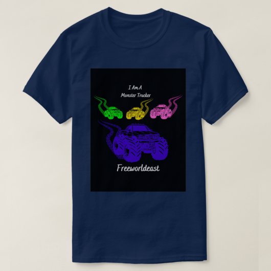 Freeworldeast Monster Trucker T-shirt (Design voorkant)