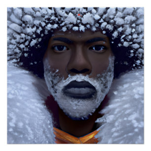 Freeze Man Black King Melanin Bruh Brother Perfect Poster