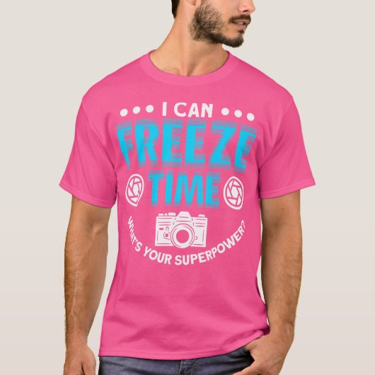 Freeze Time Photography Lover T-shirt (Voorkant)