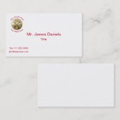 Frefighter Battalion Chief Gold Medallion Visitekaartje (Voorkant / Achterkant)