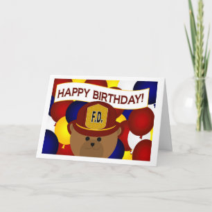 Frefighter - Happy Birthday Firefighter Hero! Kaart