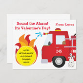 Frefighter Valentijnse Play Doh-cadekaart Informatiekaartje (Voorkant / Achterkant)