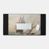 Fregat in een zwelling 17e eeuw bureaumat (Keyboard & Muis)