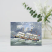 Fregat Opleidingsschip Atalanta 1885 Briefkaart (Staand voorkant)