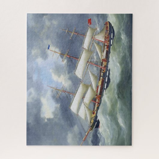 Fregat Opleidingsschip Atalanta 1885 Legpuzzel (Verticaal)