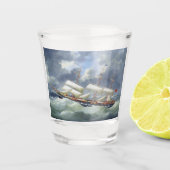 Fregat Opleidingsschip Atalanta 1885 Shot Glas (Voorkant)