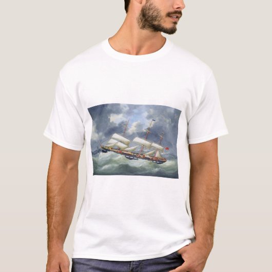 Fregat opleidingsschip Atalanta 1885 T-shirt (Voorkant)