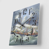 Fregat Opleidingsschip Atalanta 1885 Vierkante Klok (Hoek)