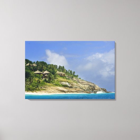 Fregate Island resort PR) Canvas Afdruk (Voorkant)