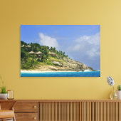 Fregate Island resort PR) Canvas Afdruk (Insitu (Woonkamer))