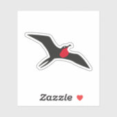 Fregatvogel van de nieuwe Barbuda-vlag, Antigua en Sticker (Vel)