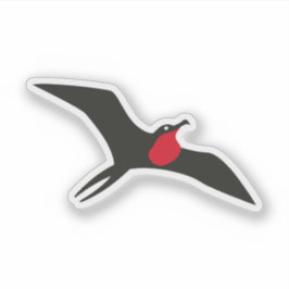 Fregatvogel van de nieuwe Barbuda-vlag, Antigua en Sticker