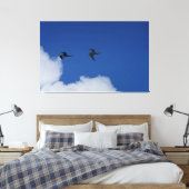 Fregatvogels in Zuid-Amerika Canvas Afdruk (Insitu (Slaapkamer))