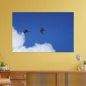 Fregatvogels in Zuid-Amerika Canvas Afdruk (Insitu (Woonkamer))