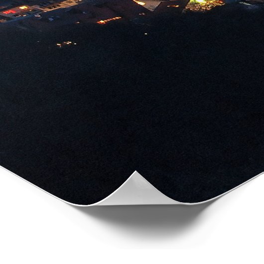 Freiburg bei Nacht Poster (Hoek)