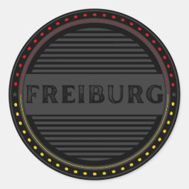 Freiburg City Pride Embleem – Duitse identiteit Ronde Sticker