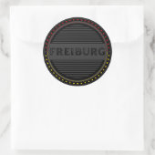Freiburg City Pride Embleem – Duitse identiteit Ronde Sticker (Tas)