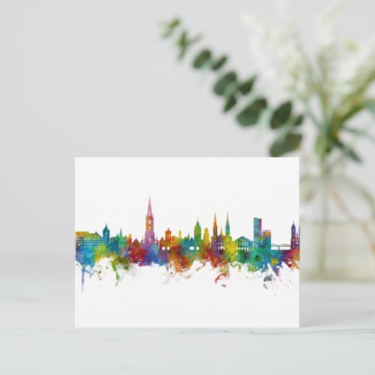 Freiburg Duitsland Skyline Briefkaart (Staand voorkant)