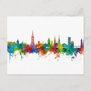 Freiburg Duitsland Skyline Briefkaart