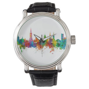 Freiburg Duitsland Skyline Horloge