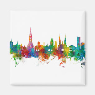 Freiburg Duitsland Skyline Magneet