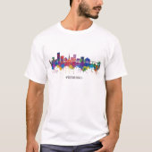 Freiburg Duitsland Skyline T-shirt (Voorkant)
