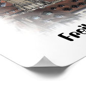 Freiburg / Fribourg Poster (Hoek)