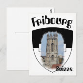 Freiburg/Fribourg Postkarte Briefkaart (Voorkant / Achterkant)