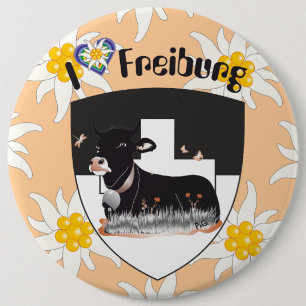Freiburg/Fribourg Schweiz Suisse Buttonnen Ronde Button 6,0 Cm