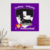 Freiburg Fribourg Schweiz Suisse Poster (Keuken)