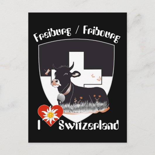 Freiburg / Fribourg Schweiz Suisse Postkarte Briefkaart (Voorkant)