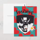 Freiburg / Fribourg Schweiz Suisse Postkarte Briefkaart (Voorkant / Achterkant)