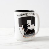Freiburg / Fribourg Tasse Tweekleurige Koffiemok (Voorkant rechts)
