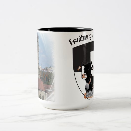 Freiburg / Fribourg Tasse Tweekleurige Koffiemok (Center)