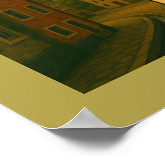 Freiburg Germany City Art Poster (Hoek)