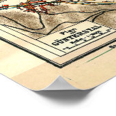  Freiburg im Breisgau Duitsland Map (1911) Poster (Hoek)