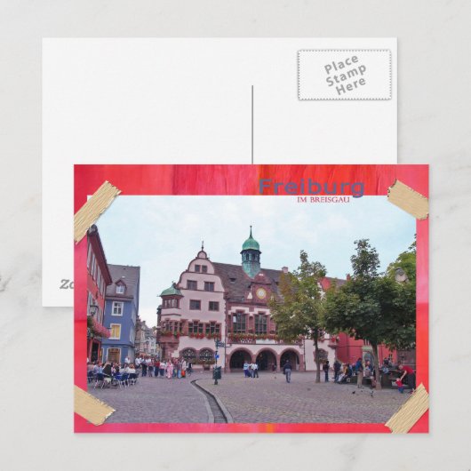 Freiburg im Breisgau Postkarte Briefkaart (Voorkant / Achterkant)