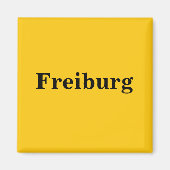 Freiburg Magnet Schild Gold Gleb (Voorkant)