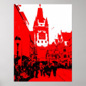 Freiburg Martinstor rot Poster (Voorkant)