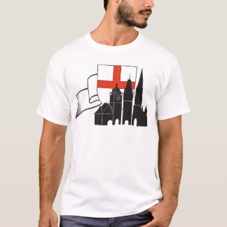 Freiburg Silhouette mit Wappen und Schleife T-shirt