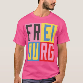 Freiburg steden ontwerp cadeau t-shirt