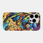 Freie Formen im Comic-Stil iPhone Hoesje (Achterkant horizontaal)
