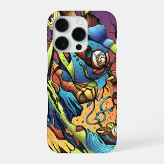 Freie Formen im Comic-Stil iPhone 16 Pro Hoesje
